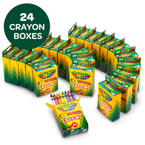 Lot crayola crayons 24 - of,
