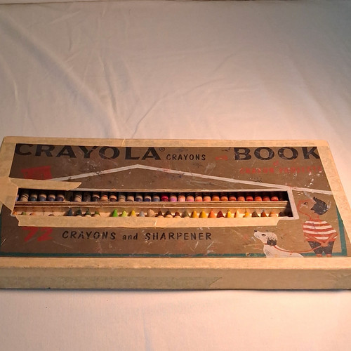 Vintage crayola crayons box - crayola,